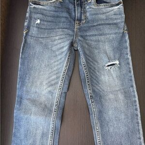 Classic Blue Distressed Kid's Jeans